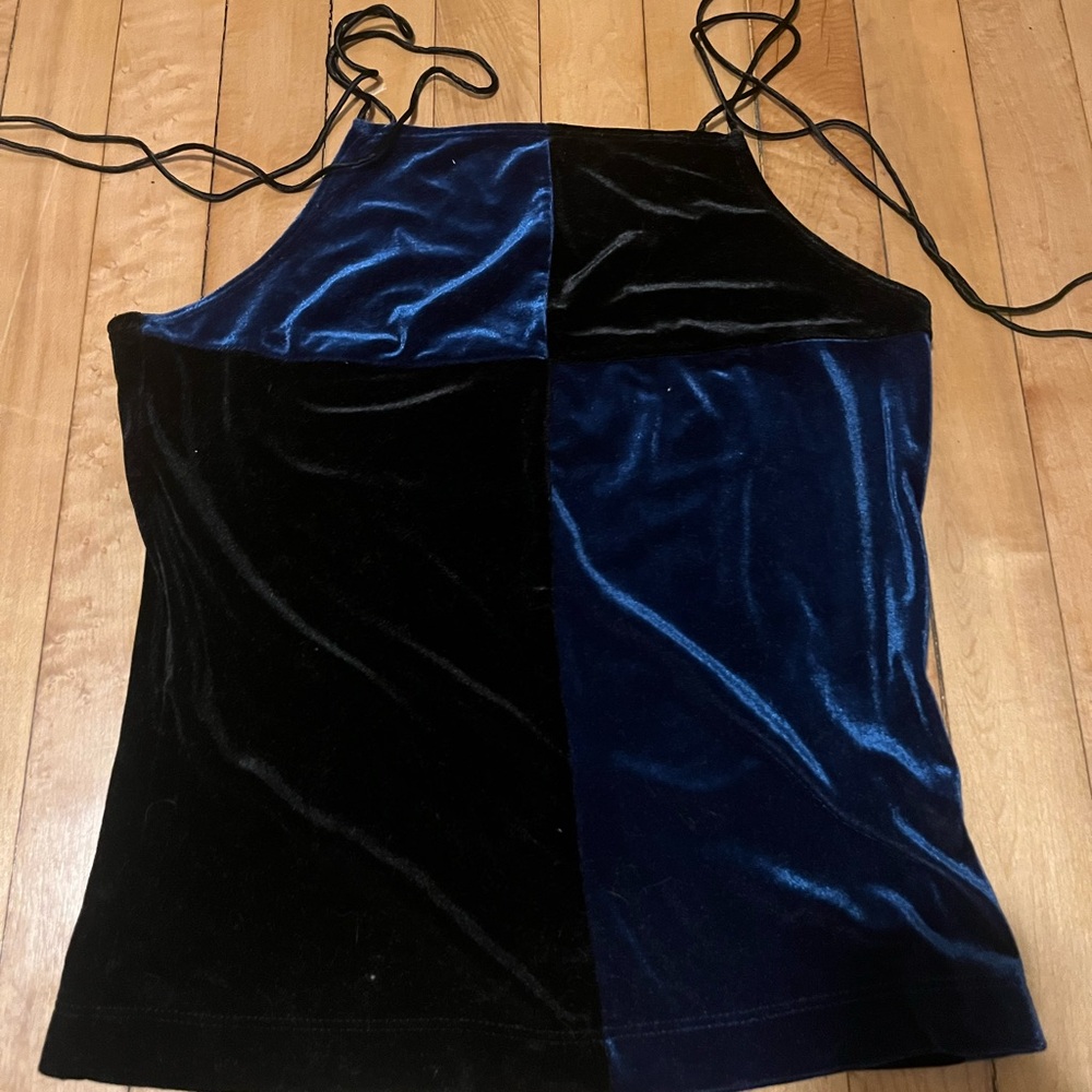 Velvet Colorblock Cami Top